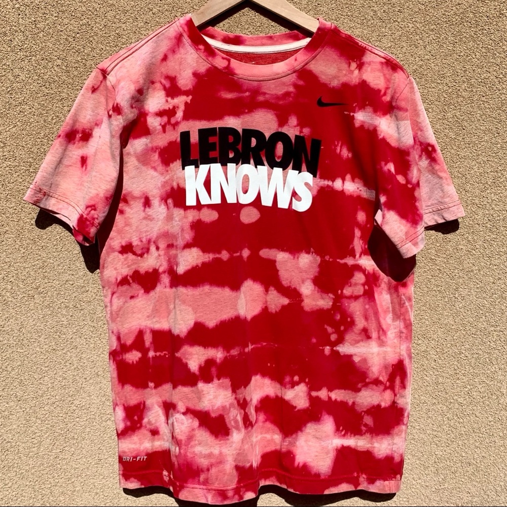 NBA Nike Lebron James Custom Bleach Tee